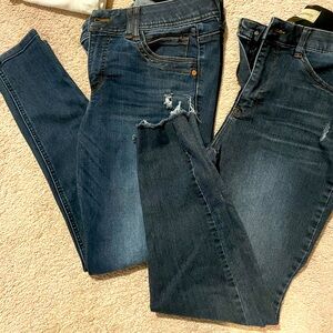 2 pair Democracy cropped/ankle jeans size 8